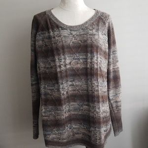 METRIC ombre pullover sweater